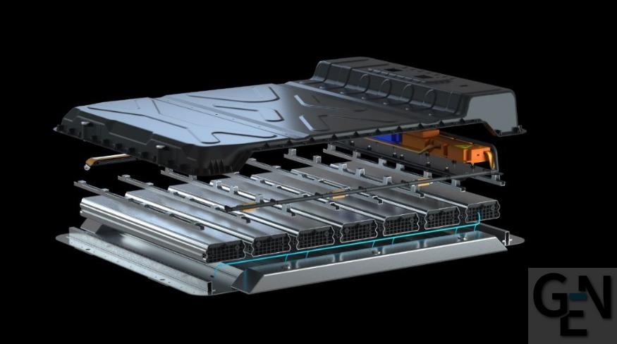 New high voltage battery housing for lightweight